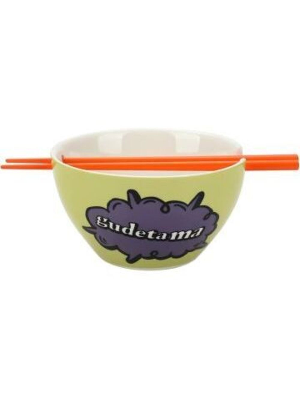 Bioworld Gudetama I Don't Wanna Go Ramen Bowl with Chopsticks - 20oz